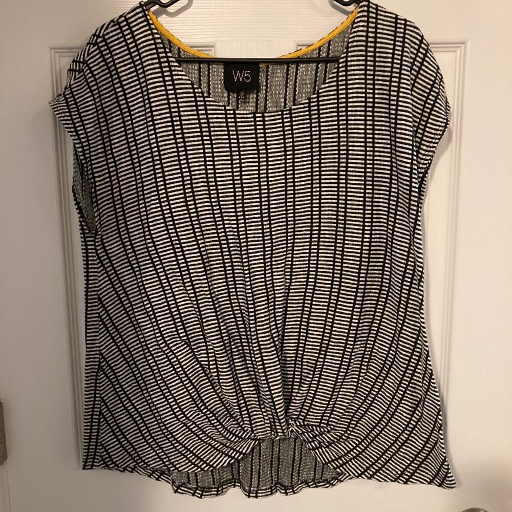 W5 Striped Top with rushed bottom